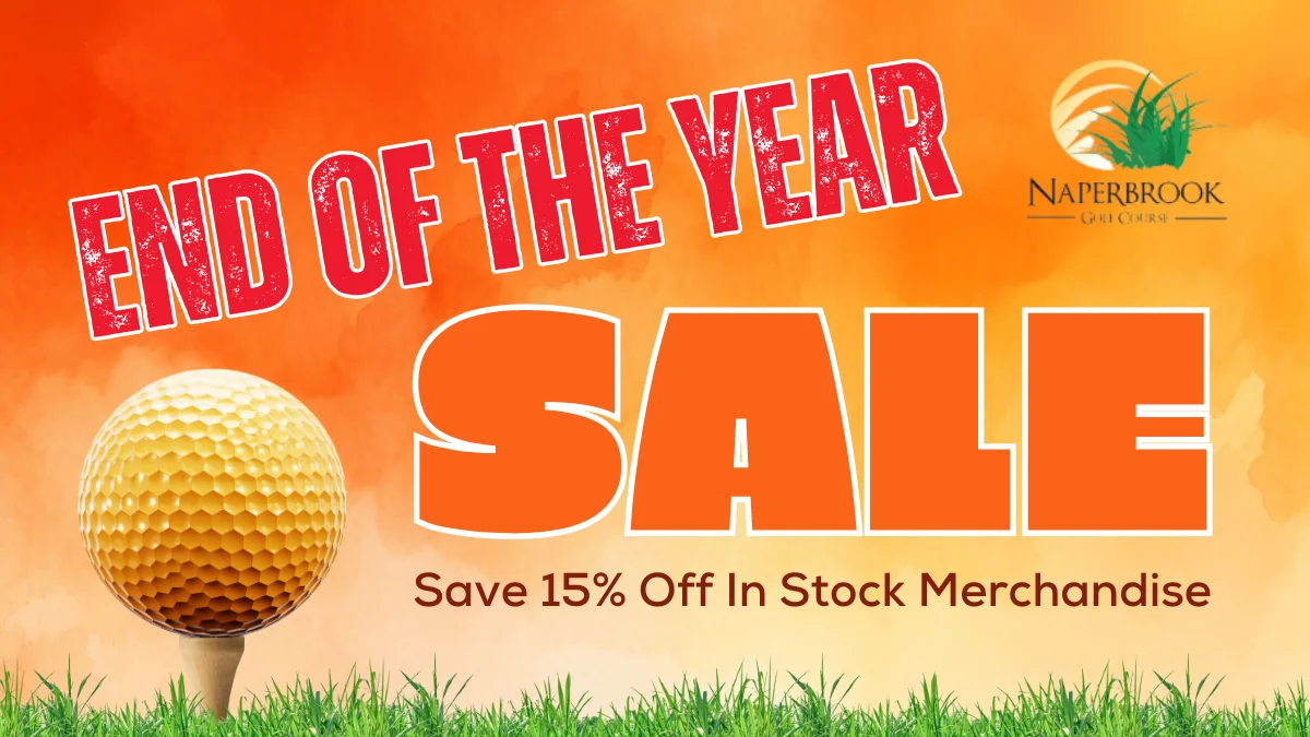 End of the Year Golf Merchandise Sale at Naperbrook Golf Course