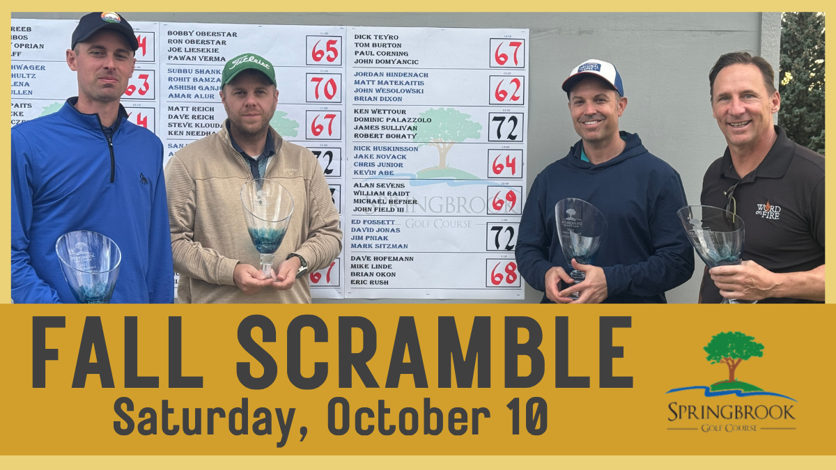 2026 Fall Scramble at Springbrook Golf Course